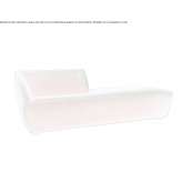 Chaise longue upholstered with fabric Acachuen