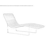 Upholstered chaise longue Csorvas