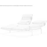 Fabric Chaise longue Rogiet