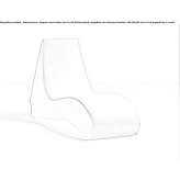 Chaise longue upholstered in leather Faulkton