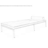 Upholstered leather sofa Reuilly