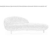 Chaise longue upholstered with fabric Garstedt