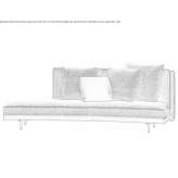 Fabric lounger Munico