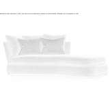 Chaise longue upholstered with fabric Geluveld