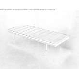 Upholstered leather sofa Lisses