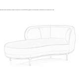 Fabric Chaise longue Sision