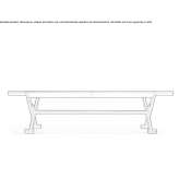 Tanned leather lounger/bench Yasenevo