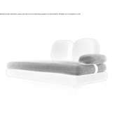 Fabric lounger Coasa