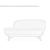 Fabric lounger Centola