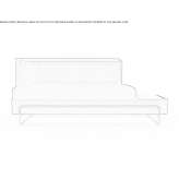 Fabric lounger Zorynsk