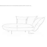 Fabric lounger Halensee