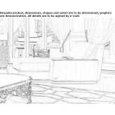 Upholstered leather sofa Gragnano