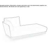 Fabric lounger Huiramba