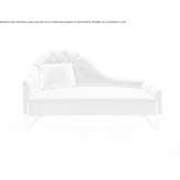 Chaise longue upholstered with quilted fabric Lugau