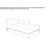 Fabric lounger Vidardo