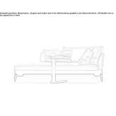 Fabric lounger with a removable cover Karalat