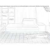 Upholstered sofa Leguevin