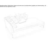 Fabric lounger with a removable cover Karalat