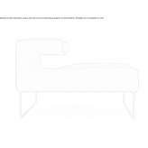 Upholstered chaise longue Tran