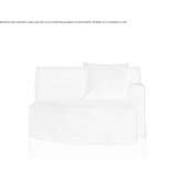 Upholstered fabric sofa with removable cover Cuaxuxpa