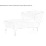 Fabric Chaise longue Heek
