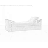 Chaise longue upholstered with fabric Cosham