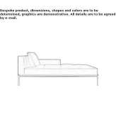 Fabric lounger Balboa