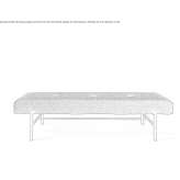 Chaise longue upholstered with fabric Nyasvizh