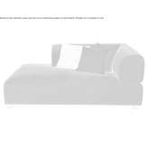 Chaise longue upholstered with fabric Moere