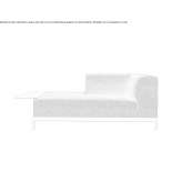 Chaise longue upholstered with fabric Pitaru