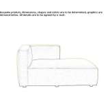 Chaise longue upholstered with fabric Girua