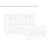 Fabric lounger with a removable cover Pianoro