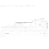 Fabric lounger with a removable cover Ruidera