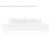 Chaise longue upholstered with quilted fabric Verbier
