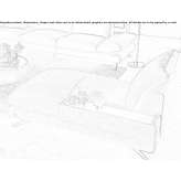 Chaise longue with removable cover Riberac