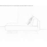 Chaise longue with fire-resistant padding Qquea