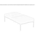 A lounger upholstered with fabric in a modern style Tonya