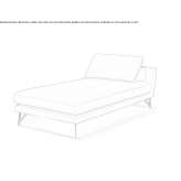 Fabric lounger with a removable cover Tlaxcala