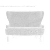 A small fabric sofa with a high backrest Netretic