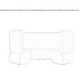 Contract bench with high backrest Veigy