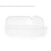 Mała sofa materiałowa z gniazdem Redondo