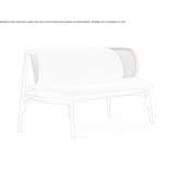 small sofa made of Viennese straw and bent wood Ornos