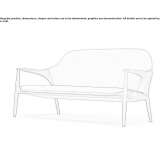 Leather small sofa Meyerode