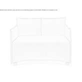 Small fabric sofa Monette