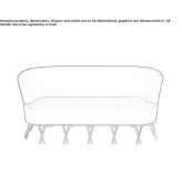 Aksamitna mała sofa Mirabel