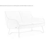 Skórzana mała sofa Arahuay