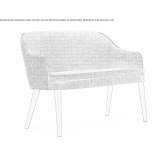 Mała sofa z tkaniny Heby