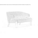 Mała sofa z tkaniny Snug