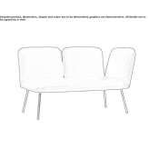 Skórzana mała sofa Keele