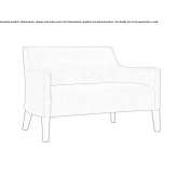 Small fabric sofa Valff